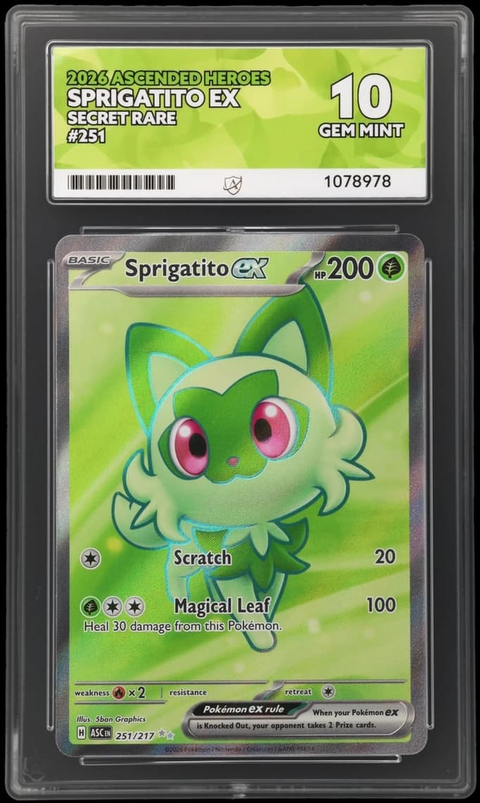 Sprigatito ex, ACE 10 slab